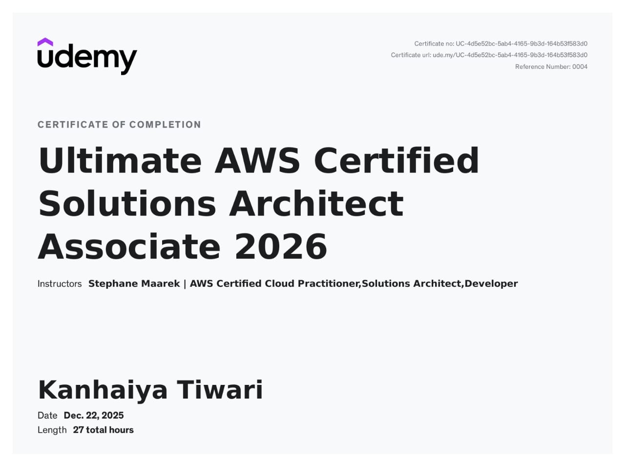 Certificate 1